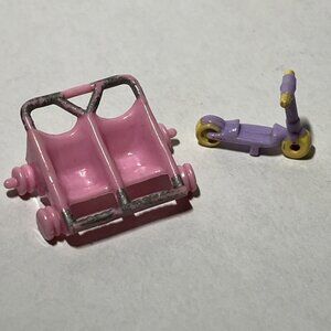 Polly Pocket 1994 Vintage Bluebird Baby Buggy Strollin Surprise Replacement PCs